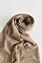 100% cotton fresh scarf dark mink - 3