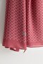 Patterned Viscose Silk Shawl Burgundy - 2