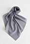 Linen effect natural lyocell scarf dark grey
