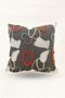 Modern Patterned Throw Pillow Cover – Decorative Pillow with Punch Detailing, 42X42 cm - 2
