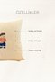 Linen Checkered Fabric, Embroidered Stuffed Decorative Throw Pillow - 3
