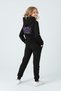 3 İplik Ş Fleece-Lined Winter Kangaroo Pocket K Hooded Print Detailed 6 Piece Girls' Tracksuit Set - 6