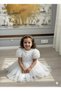 GIRL'S DRESS BALLOON SHORT SLEEVE DETAIL TAIL BOW PARTY BIRTHDAY COTTON DRESS - 6