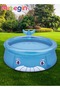175*62cm Whale Shape Inflatable Swimming Pool, Thickened Inflatable Lounge Pool Ball Pit, Cool Summe - 2