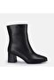 Large Size Women's Heel Pointed Toe Boots 41-42-43-44-Black - 2