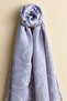 Jacquard Patterned Shawl Gray - 4