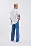 Men's Washable Cargo Pocket Pack Baggy Fit Jean Trousers Dark Blue - 8