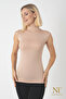 Women's Bamboo Turtleneck Zero-Sleeve Bodysuit – Lightweight, Comfortable, and Stylish