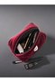 Velvet Burgundy Makeup Bag Small Size Zippered Portfolio Bag Christmas Gift Stylish Evening Bag - 2