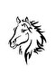 Horse Head Wall Decor Sticker 40 X 52 cm