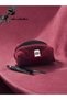 Velvet Burgundy Makeup Bag Small Size Zippered Portfolio Bag Christmas Gift Stylish Evening Bag