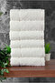 Jacquard 100% Cotton 6-Piece Luxury Boxed Dowry Hand and Face Towel Set 50X90 - White 00050 - 3
