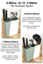 Adjustable Spoon Knife Stand - Organizer Knife Holder with Extendable Compartments Countertop Cutlery Holder Green - 2
