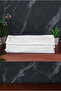 100% Cotton Velvet Guipure Lace Pearl Embroidered 6-Piece Dowry Hand Towel Set - 30X50 cm - 04466 - White - 3