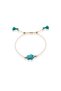 Orange Nazar Beaded Hand of Fatima Rope Bracelet Pnrtb001453 - 2