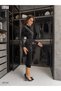 New Season Invitation Party Long Sleeve Velvet Drawstring Detail Midi Dress - 4