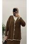40902- Stylish Comfortable Soft Textured Knit Skirt Sweater Women's Set - 3