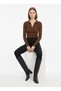 Women's Long Sleeve Polo Neck Body 21938 - 5