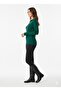 Women's Corded Fabric Polo Neck Sweater 5059 - 2