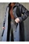 Retro Cashmere Coat Length 120 cm Trench Coat - 8