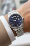 Men's Wristwatch Steel Case & Steel Jubilee Band Double Calendar Silver-Blue Zmfer207 - 2