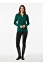 Women's Corded Fabric Polo Neck Sweater 5059 - 5