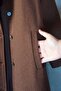 Retro Cashmere Coat Length 120 cm Trench Coat - 7