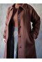 Retro Cashmere Coat Length 120 cm Trench Coat - 4