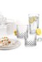 by Milton Cairn 340 Whiskey Glass Tumbler, Set of 6, 350 ml Each, Transparent - 6