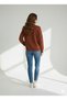 Women's Bow Detailed Crew Neck Double Yarn Knitwear Sweater - 3