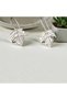 Maple Leaf Minimalist Earrings – Silver Color, Lightweight and Elegant Design (1 Pair) - 4
