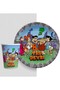 8-Piece Plate and Cup Set Stone Age Flintstones Themed Birthday Party Decoration Supplies - 3