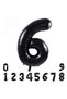 6 Year Old Double Kuromi Theme Birthday Set Black Number Confetti Transparent Balloon Helium Compatible Flying Balloon - 5