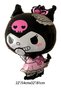 4 Year Old Double Kuromi Theme Birthday Set Black Number Confetti Transparent Balloon Helium Compatible Flying Balloon - 3