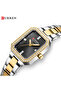 Women's 9102 Rectangular Quartz Watch - Gold Blue - 2