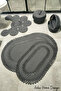 Jute, Bathroom Set, Bath Set, Bath Mat, Mat Set, Makeup Basket, Detergent Basket, Toilet Seat Mat,