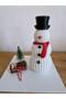 Snowman Led Candle Holder (1 Piece) - 4