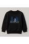Wednesday Printed Crew Neck 100% Cotton Kids Sweatshirt