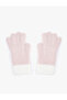 Plush Gloves with Bead Detail