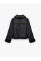 Long Sleeve Buttoned Shirt Collar Jacket - 4