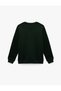 Cotton Long Sleeve Raised Crew Neck Men's Basic Sweatshirt - 4