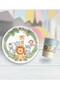 8-Piece Plate and Cup Set Safari Themed Birthday Party Decoration Supplies - 2