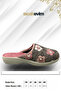 Women's House Slippers – Poly Sole Lightweight Sole Warm House Slippers Gray Pink - 3