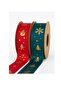 New Year Christmas Themed Ribbon 2-Pack 2.5 cm X 10 m – Gift Wrapping |   New Year's Gift Ribbon