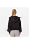 French Terry Badge Logo Women's Black Sweatshirt - 3