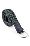 Flexible Belt Magnetic Wallet Men's Combination Set Navy Blue Color M-05-L - 7
