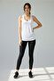 Aura Back Detailed Women's Sports Tank Top White - 6