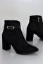 Als 199 Thin Belt Buckle Zippered Ankle Boots - 2