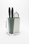 Sliding 3-Compartment Draining Upright Cutlery Holder Knife Rack Indoor Outdoor Use Multi-Purpose Organizer - 6