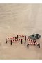 Set of 10 Miniature Traffic Barriers |   Figure Accessory |   Diorama Road Work Sheet